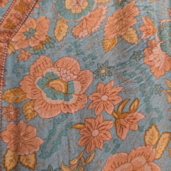 Floral Bohemian V-Neck Dress - Picture 7 of 8